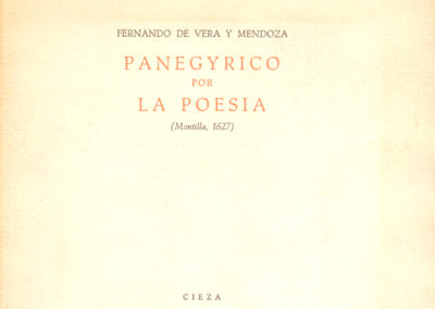 PANEGYRICO de Pérez Gómez